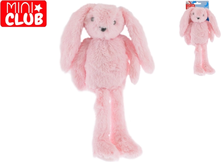 Mini Club peluche conejito rosa con patas largas 37 cm
