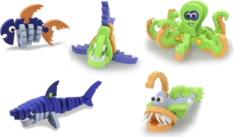 Jamara puzzle 3D blando para ensamblar Sea World (mundo marino) - 1 pieza
