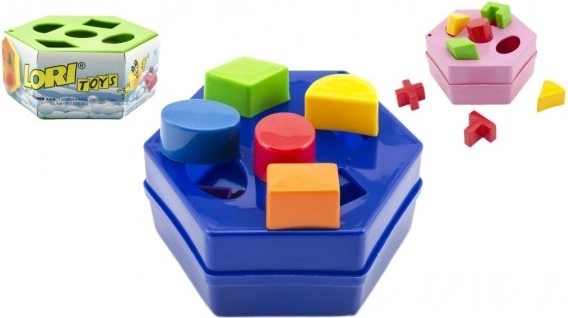 Encajable de plástico en forma de hexágono para niños 12m+