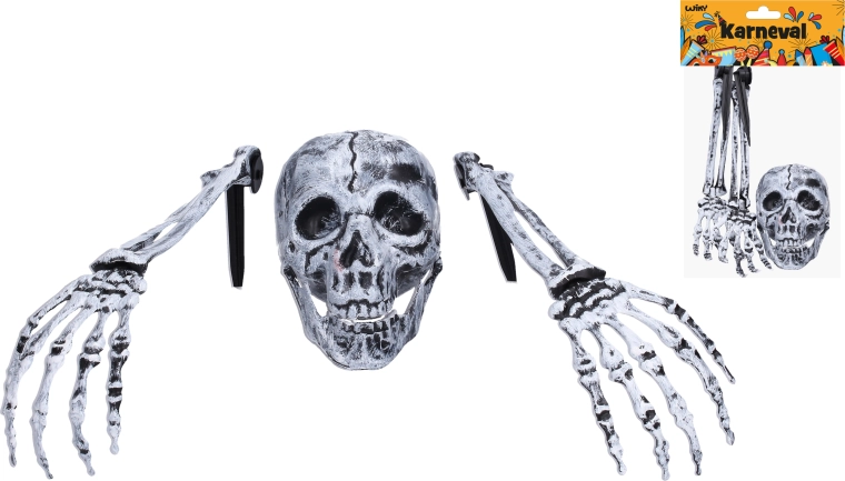 Decoración de Halloween – esqueleto (manos y cabeza)