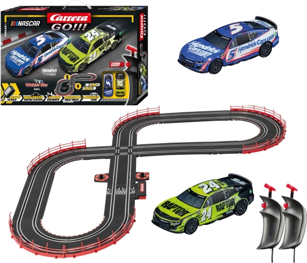 Carrera GO!!! NASCAR Watkins Glen Duel pista de carreras de 3,6 m