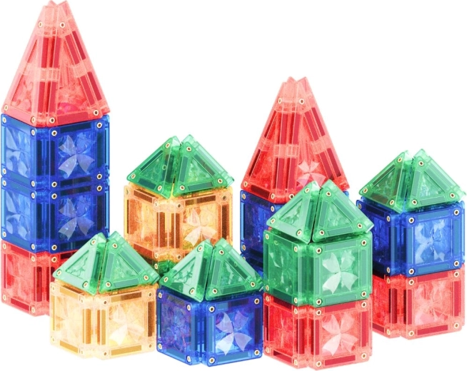 Cleverclixx construcción magnética mini tiles intense pack 28 piezas