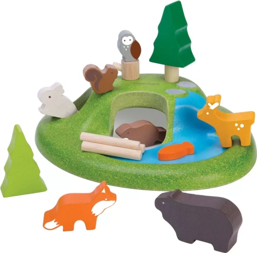 PlanToys set de animales del bosque y paisaje