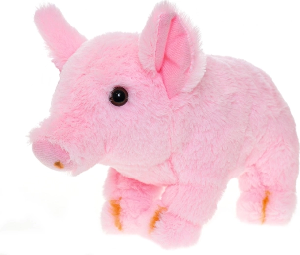 Cerdito de peluche 24 cm – rosa, de pie
