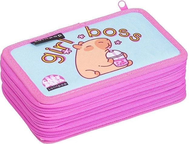 Estuche textil de tres pisos LizzyCard capibara