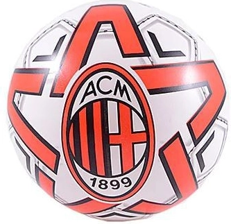 Balón de fútbol Brother A.C. Milan 23 cm certificado rojo y blanco