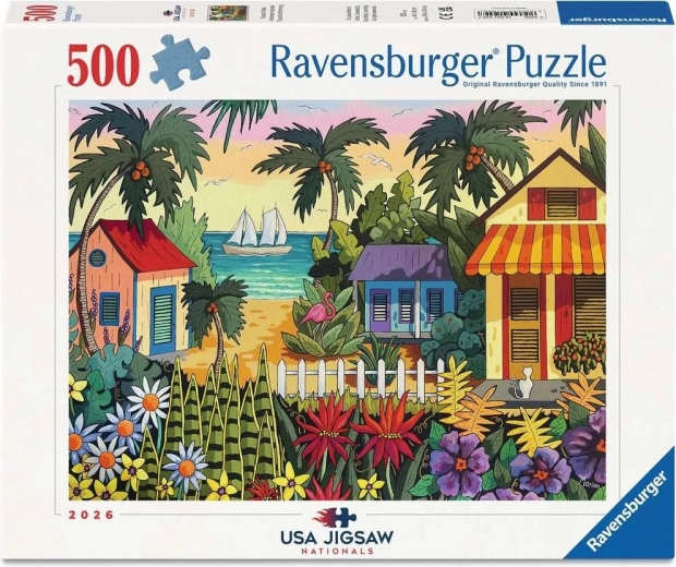 Puzzle Ravensburger USA Jigsaw Nationals: atmósfera tropical 500 piezas