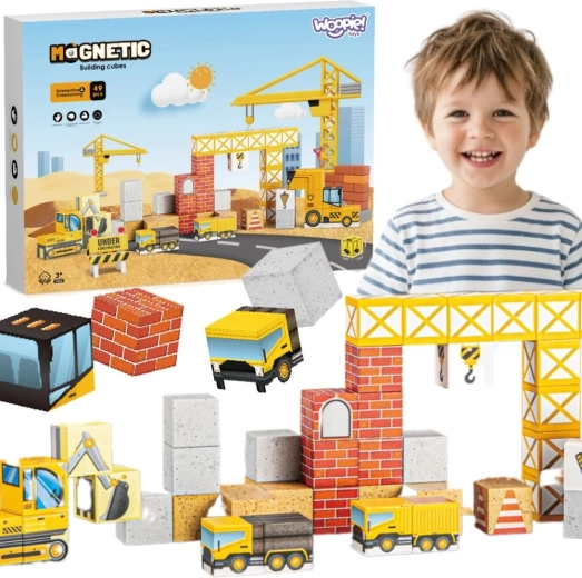 Bloques de construcción magnéticos Woopie obra 49 piezas