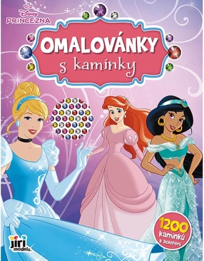 Libro para colorear con gemas Disney Princesas - 1 unidad