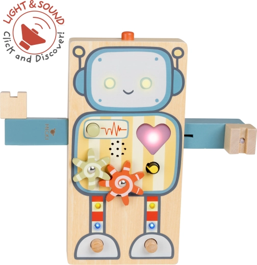 Robot sensorial de madera interactivo GiggleBot Micki