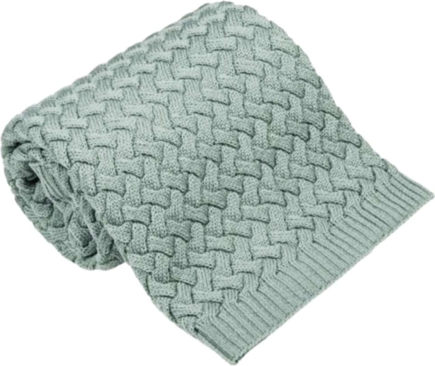 Manta merino NANNA Fluffy sage