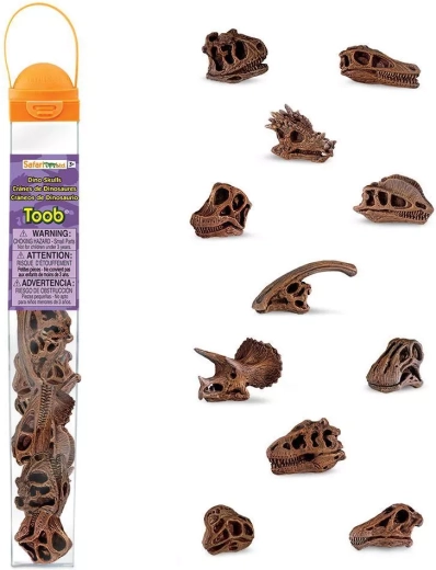 Safari Ltd. TOOBS tubo – cráneos de dinosaurios