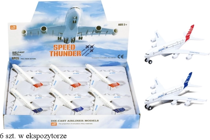 Avión metálico de cuerda – juguete para niños