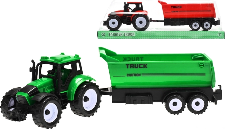 Tractor con remolque de fricción, 29 cm