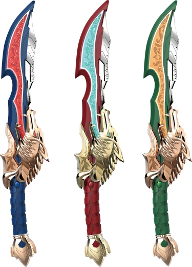 Espada interactiva luminosa con cabeza de dragón y sonido 44 cm