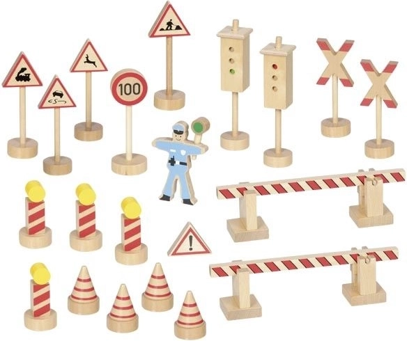 Goki set de señales de carretera y ferrocarril