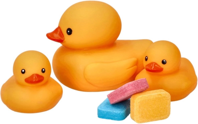 Baño de colores con patitos