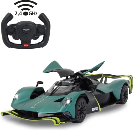 Coche teledirigido Aston Martin Valkyrie AMR Pro 1:14 verde oscuro