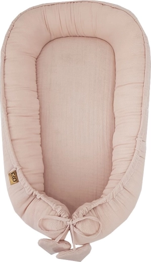 Nido ecológico para bebé de muselina Powder Pink 90 × 60 cm