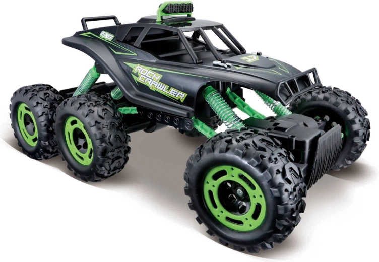 Maisto RC rock crawler 6x6 negro mate