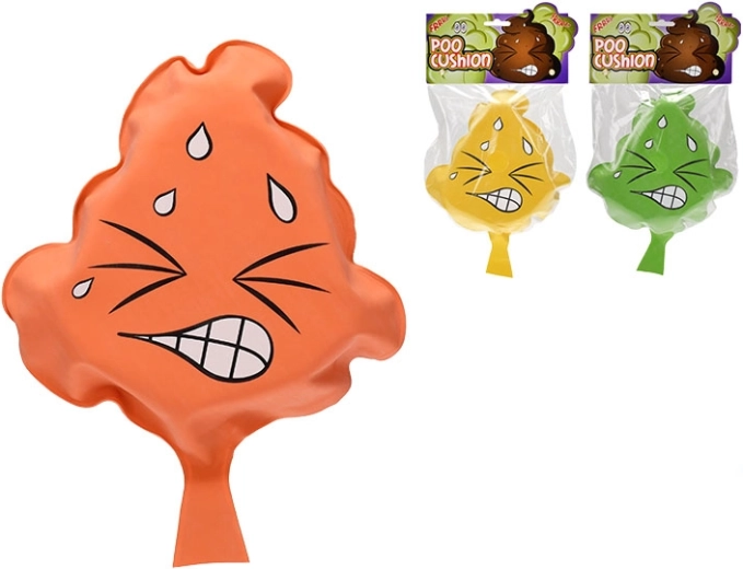 Cojín de pedos con forma de emoticono de caca POO