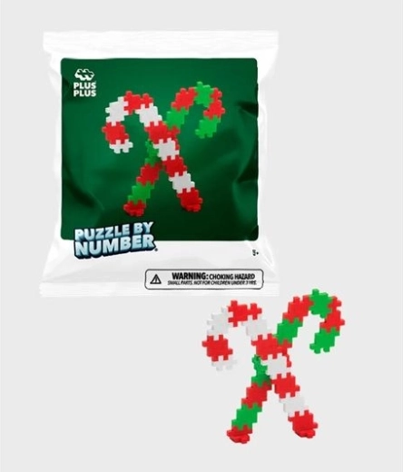 Bolsa navideña Plus-Plus – mosaico creativo y construcción