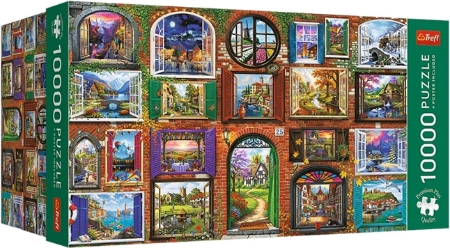 Puzzle Trefl de 10 000 piezas Windows of the Seasons