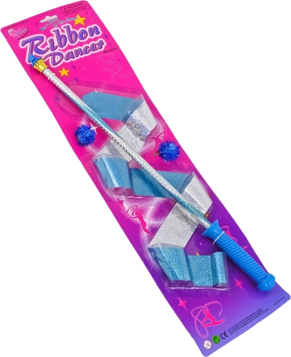 Cinta gimnástica infantil brillante con varilla 50 cm - 1 unidad