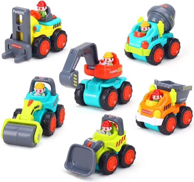 Vehículos de construcción para niños: Bulldozer, Grúa, Volquete