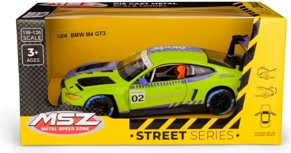 MSZ BMW M4 GT3 a escala 1:24 verde