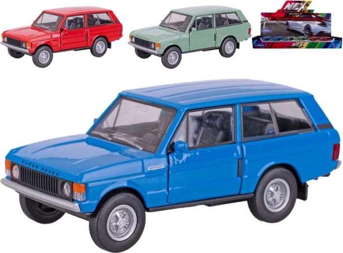 Modelo metálico Land Rover Range Rover 1970 Welly 11,5 cm con mecanismo de retroceso