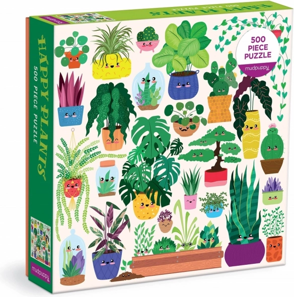 Puzzle Plantas felices de 500 piezas