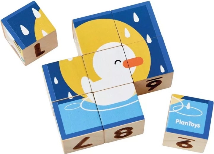PlanToys cubos ilustrados de animales