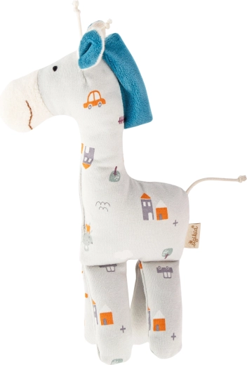 Primer peluche de apego jirafa azul Sigikid