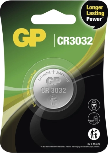 Pila de botón de litio GP CR3032 3 V