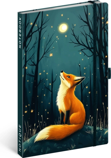Cuaderno Notique Zorro, rayado, 13 × 21 cm