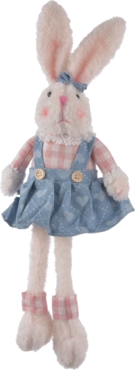 Conejo de peluche con falda, sentado, 51 cm