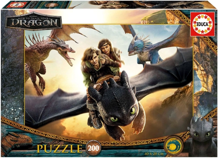 Puzzle Educa Cómo entrenar a tu dragón 200 piezas