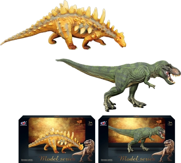 Mundo de dinosaurios – set de figuras de dinosaurios, 2 tipos