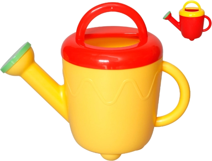 Regadera infantil de plástico 22 × 11,5 × 17 cm para pequeños jardineros
