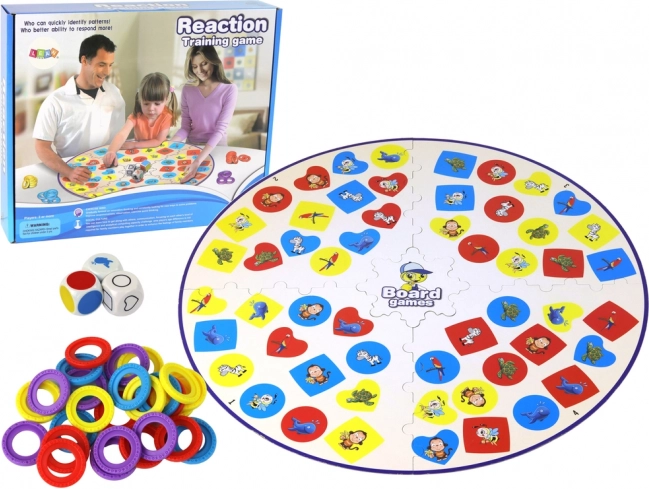Juego de mesa lógico de observación y reflejos