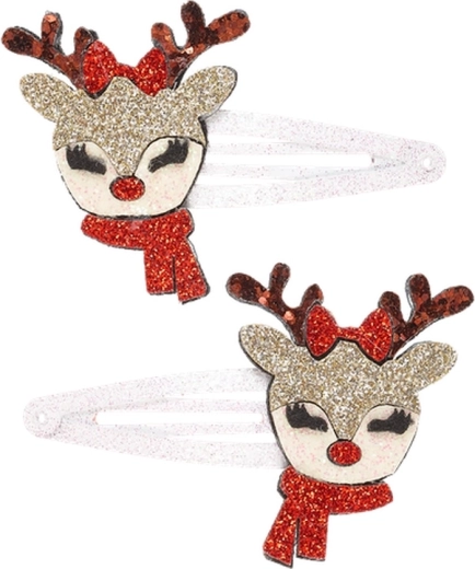 Souza! pinzas para el cabello Jingla con motivo navideño, 2 uds.