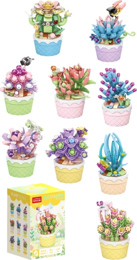 Florist suculentas en macetas decorativas (9 tipos) - 1 pieza