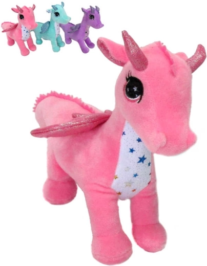 Dragón de peluche de pie 24 cm - 1 pieza