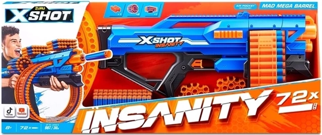 ZURU X-Shot Insanity mega lanzador Mega Barrel