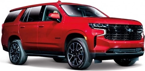 Modelo Chevrolet Tahoe 2021 1:26 rojo