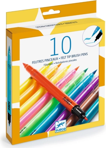 Rotuladores fluorescentes Djeco - 10 unidades