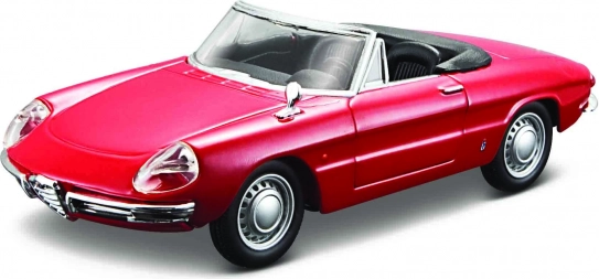 Bburago Hobby – Alfa Romeo Spider 1966, modelo rojo 1:32