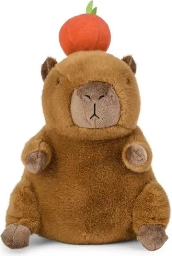 Capibara de peluche con manzana 25 cm