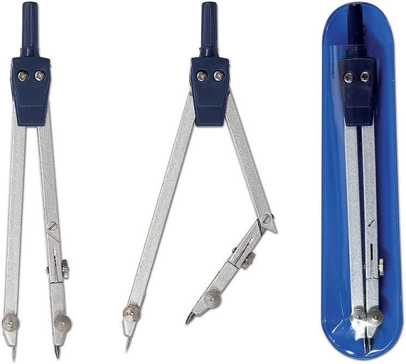 Compás metálico con estuche 13 cm CONCORDE